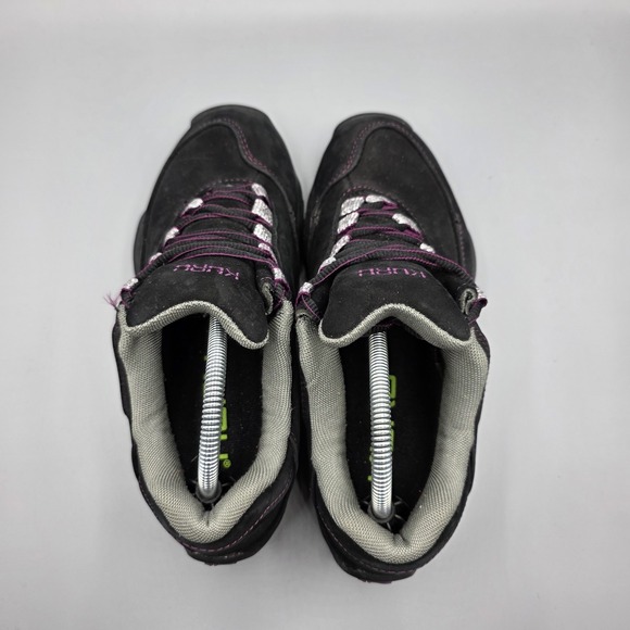 Kuru Chicane Shoes Womens 6.5 Black Purple Suede Hiking Comfort Sneaker Walking - Picture 6 of 12